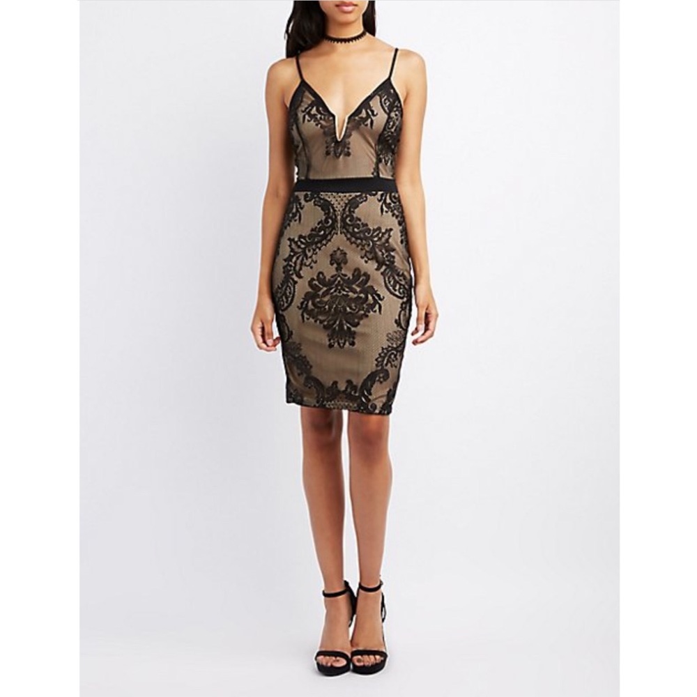 Black lace dress